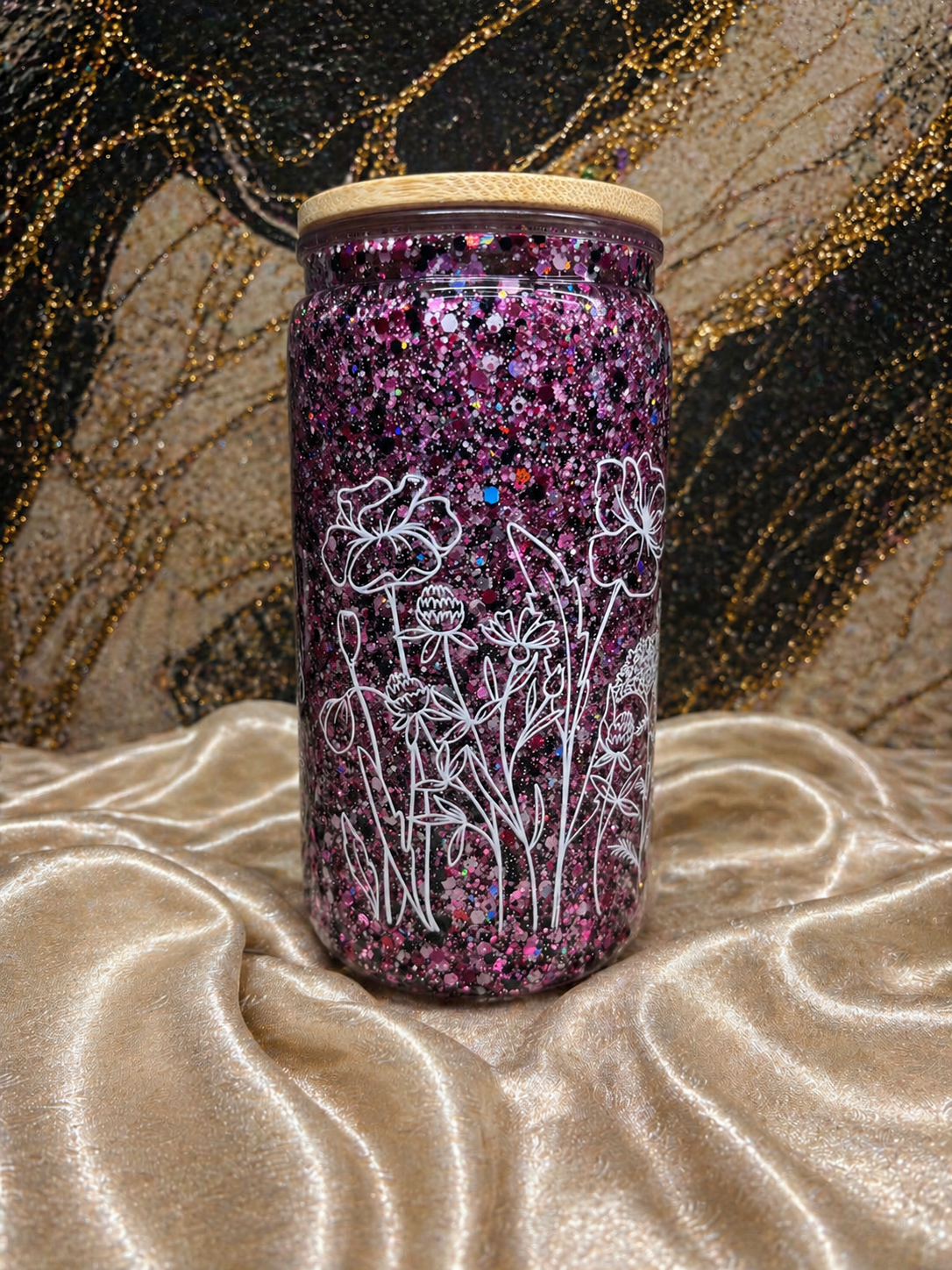 Snowglobe Tumbler- (16 oz)✨