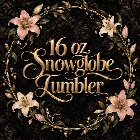 Snowglobe Tumbler- (16 oz)✨