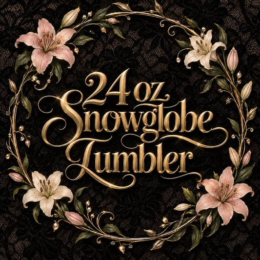 Snowglobe Tumbler- (24 oz)✨